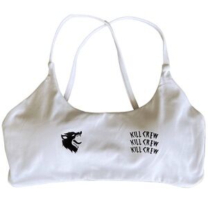 Kill Crew White Strappy Sports Top